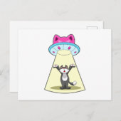 Cat Spaceship ポストカード (正面/裏面)