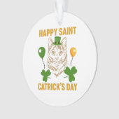 Cat St. Patrick's Day for Cat Lover オーナメント (正面)