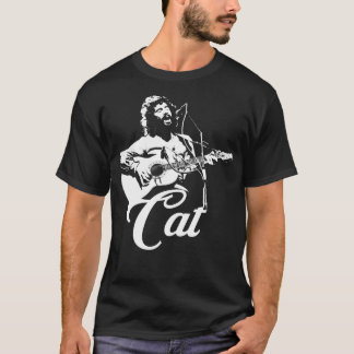 Cat Stevens - Pochoir blanc T-shirt essentiel.png Tシャツ