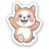 Cat Sticker,,Cute Cat Sticker,,Kawaii Cat Sticker, シール (正面)