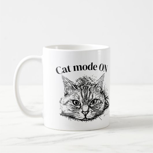 Cat Stickers コーヒーマグカップ (左)