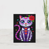 Cat Sugar Skull Cute Cat For Cat Lover Cat-m  カード (正面)