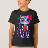 Cat Sugar Skull Cute Cat For Cat Lover Cat-m Tシャツ (正面)