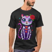 Cat Sugar Skull Cute Cat For Cat Lover Cat-m  Tシャツ (正面)