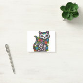 Cat Sugar Skull Mexico Calavera Dia De Los Muertos ポストイット (オフィス)
