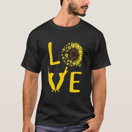 Cat Sunflower  For Cat  Cat Mom Men Women Tシャツ (正面)