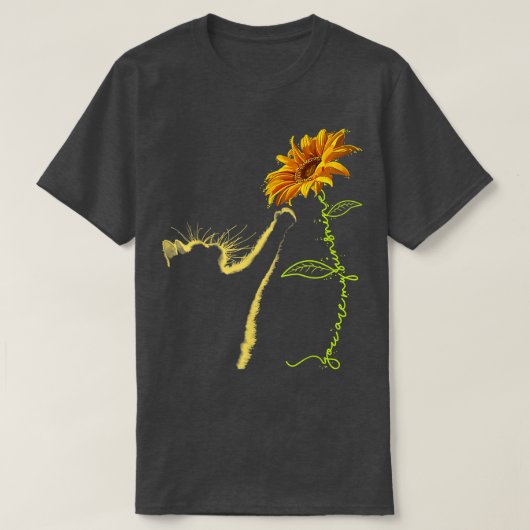 Cat Sunflower Gifts For Cat Lovers, Cat Mom, Cat L Tシャツ (デザイン正面)