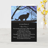 Cat Sympathy Card Personalized photo Pet Memorial カード (黄色い花)