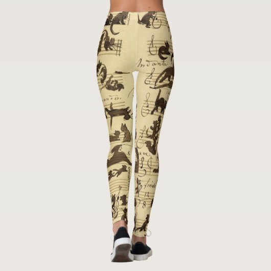 Cat Symphony, 1868 by Moritz von Schwind レギンス (裏面)