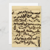 Cat Symphony by Moritz von Schwind サンキューカード (正面/裏面)