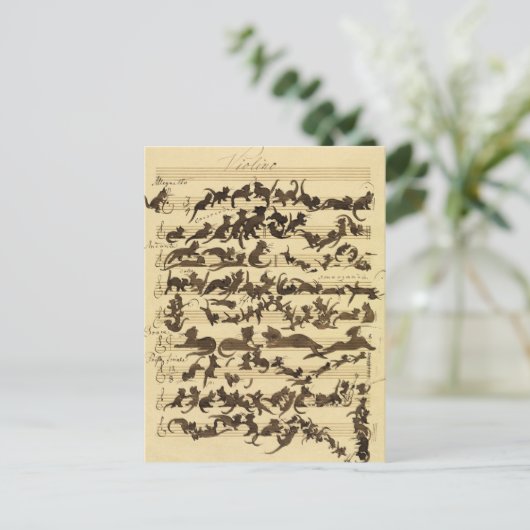 Cat Symphony by Moritz von Schwind シーズンポストカード (スタンド正面)