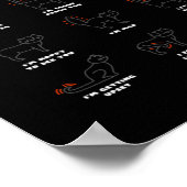 Cat Tail Speak Cat Kitten Meow Animal ポスター (角)