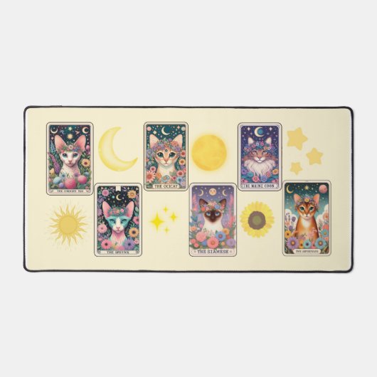 Cat Tarot Card Desk Mat デスクマット (正面)