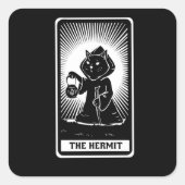 Cat Tarot Card Fantasy スクエアシール (正面)