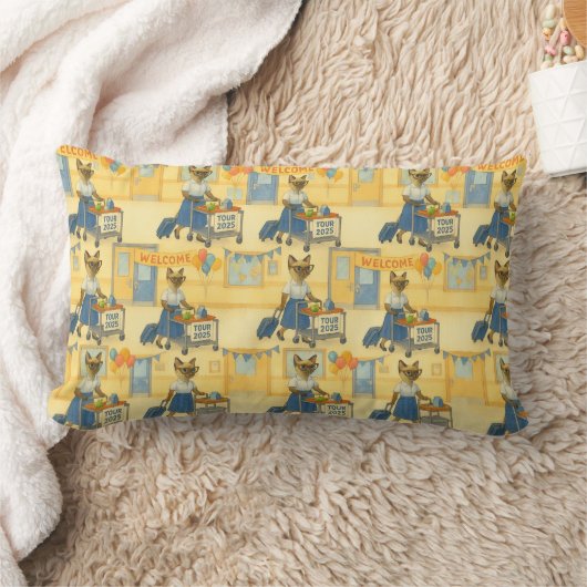 Cat teacher retirement 2025 for cat lovers ランバークッション (ブランケット)