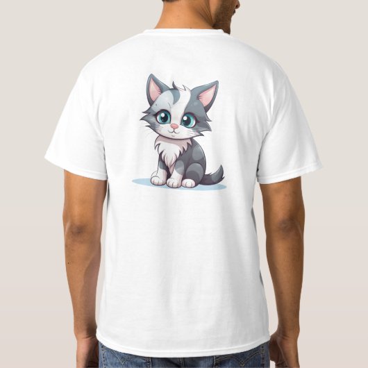 Cat Tee by NickysArt Tシャツ (裏面)