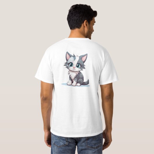 Cat Tee by NickysArt Tシャツ (裏面フル)