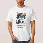 Cat Tee by NickysArt Tシャツ (正面)