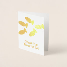 Cat Thank You -子猫写真の追加 – カスタム 箔カード