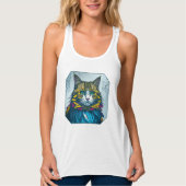 Cat That Ate The Canary Feathers | Wearable Art タンクトップ (正面)