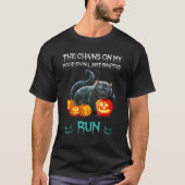 Cat The Chains on my Mood Swing Just Snapped Run Tシャツ (正面)