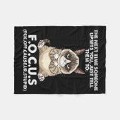 Cat The Next Time Someone Ets You Just Tell Them T フリースブランケット (正面(横))