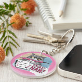 Cat Toおもしろい Doリスト（ピンク） キーホルダー (正面右)