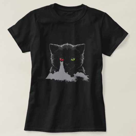 Cat Tower Of Sauron Cats Eyes Kitten Owner Pet Gif Tシャツ (デザイン正面)