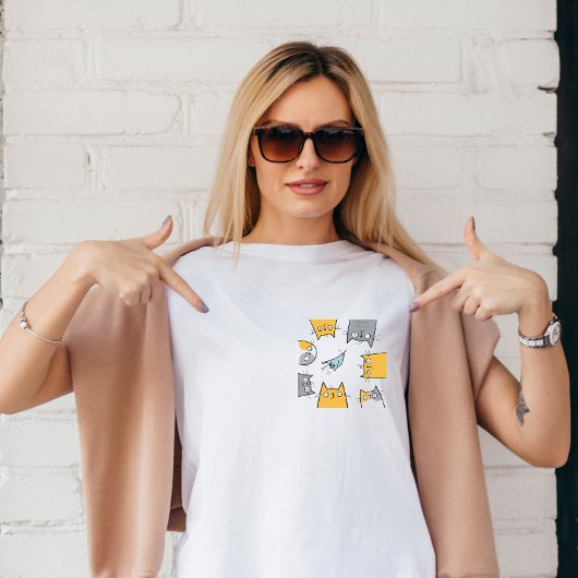 Cat Trap Funny Cute Chaos Cat Art Tシャツ