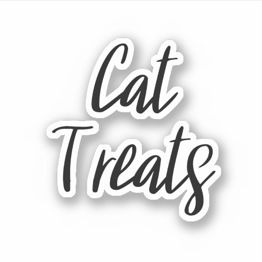 Cat Treats Storage Sticker シール (正面)