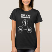 Cat Triangle  Cat Owner Cats Tシャツ (正面)