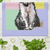 Cat Tuxedo Pastel Cats Womens Pastel Colors キッチンタオル (折り畳み)