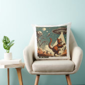 Cat UFO Selfie:ヴィンテージ侵入#02枕。 クッション (椅子)