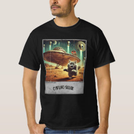 Cat UFO Selfie：怖い子猫（男Tシャツ） #10 Tシャツ