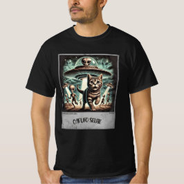 Cat UFO Selfie：怖い子猫（男Tシャツ） #11 Tシャツ
