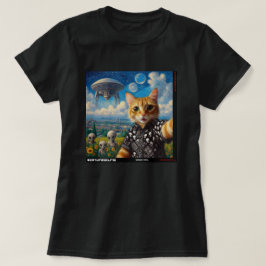 Cat UFO Selfie: Gift From The Kitten #09 Tシャツ
