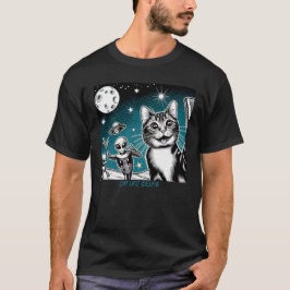 Cat UFO Selfie: Green Alien #8 Tシャツ