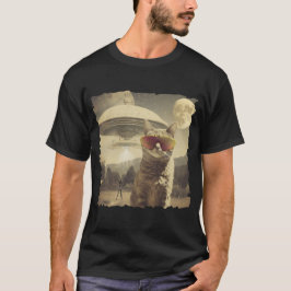 Cat UFO Selfie: Invasion / Herren Tshirt #1 Tシャツ
