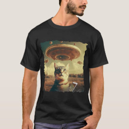 Cat UFO Selfie: Invasion / Herren Tshirt #2 Tシャツ