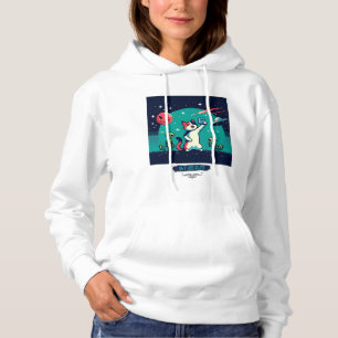 Cat UFO Selfie: Pixel Art #3 Women (Pixel Art) パーカ