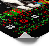 Cat Ugly Xmas Decorations Santa Cat Christmas ポスター (角)