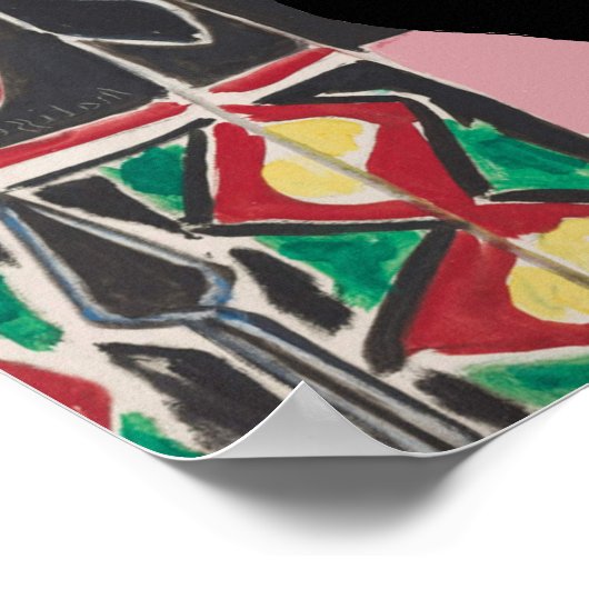 Cat Under Window、MERCI、編集文字 ポスター (角)