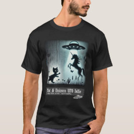 Cat & Unicorn UFO Selfie:エイリアン船（男） #09 Tシャツ