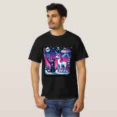 Cat & Unicorn UFO Selfie: Big Meeting #11 Tシャツ (正面フル)