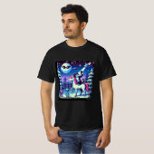 Cat & Unicorn UFO Selfie: Big Meeting #12 Tシャツ (正面フル)