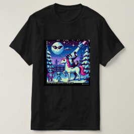 Cat & Unicorn UFO Selfie: Big Meeting #12 Tシャツ