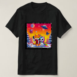 Cat & Unicorn UFO Selfie: Big Meeting #3 Tシャツ