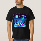 Cat & Unicorn UFO Selfie: Big Meeting #4 Tシャツ (正面)