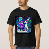 Cat & Unicorn UFO Selfie: Big Meeting #5 Tシャツ (正面)