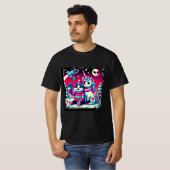 Cat & Unicorn UFO Selfie: Big Meeting #7 Tシャツ (正面フル)